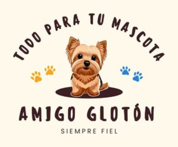 Logo de Amigo Glotón, tienda de alimentación y accesorios para mascotas en Bormujos