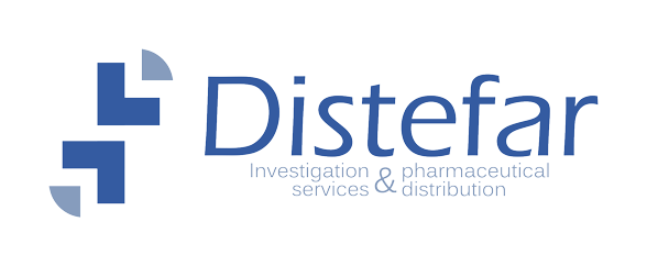 Logo de Distefar, gestión integral de ensayos clínicos en Bollullos de la Mitación