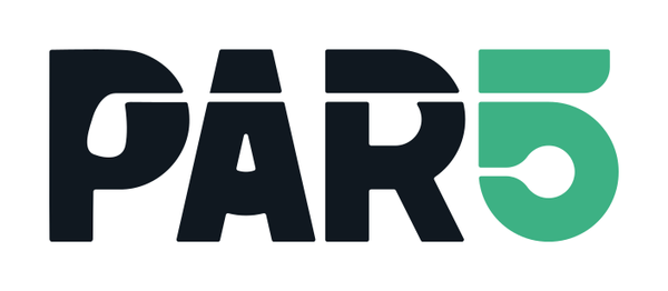 Logo de Par5 Golf Indoor, golf indoor con simuladores y academia en Camas